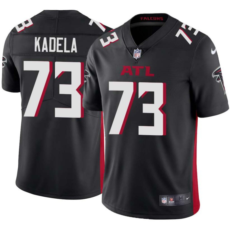 Falcons #73 Dave Kadela Football Jersey -Black