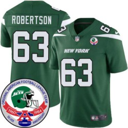 Jets #63 Dewayne Robertson 1984 Throwback Green Jersey