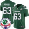 Jets #63 Bob Rowley 1984 Throwback Green Jersey