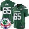 Jets #65 Dru Samia 1984 Throwback Green Jersey