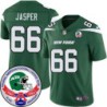 Jets #66 Vince Jasper 1984 Throwback Green Jersey