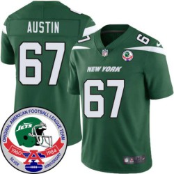 Jets #67 Darrell Austin 1984 Throwback Green Jersey