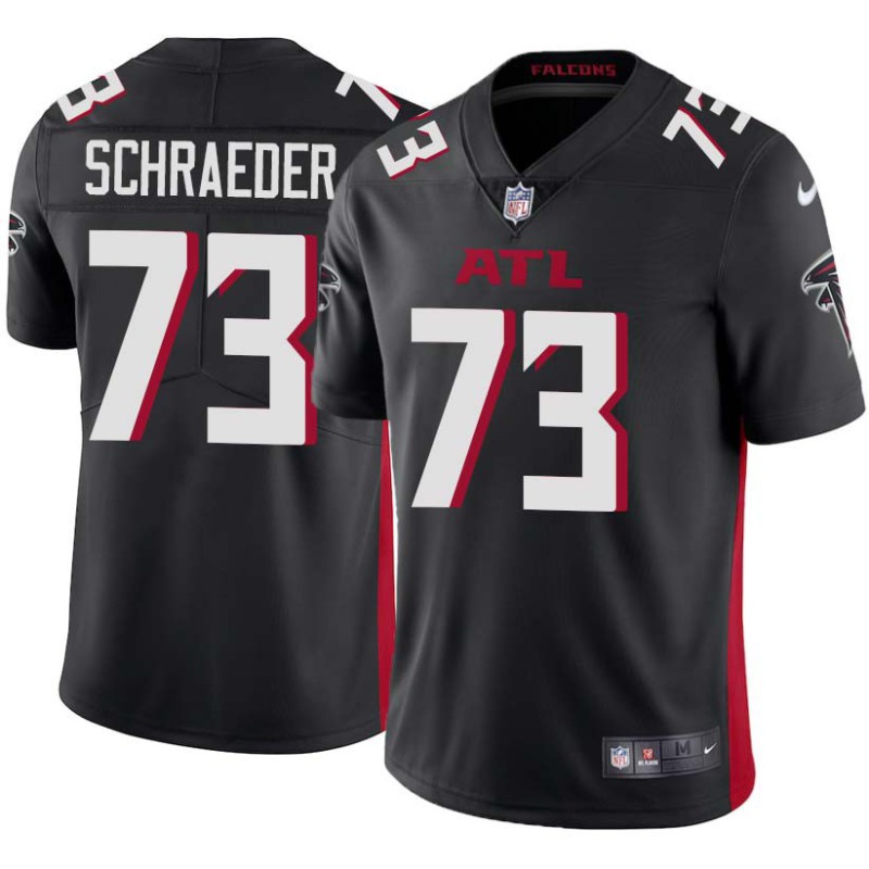 Falcons #73 Ryan Schraeder Football Jersey -Black