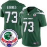 Jets #73 Ernie Barnes 1984 Throwback Green Jersey