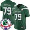 Jets #79 Marvin Powell 1984 Throwback Green Jersey