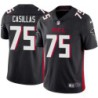 Falcons #75 Tony Casillas Football Jersey -Black