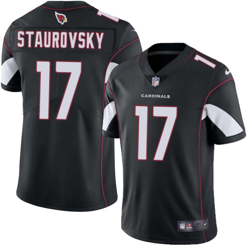 Cardinals #17 Jason Staurovsky Stitched Black Jersey