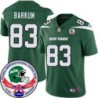 Jets #83 Jerome Barkum 1984 Throwback Green Jersey