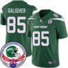 Jets #85 Ed Galigher 1984 Throwback Green Jersey