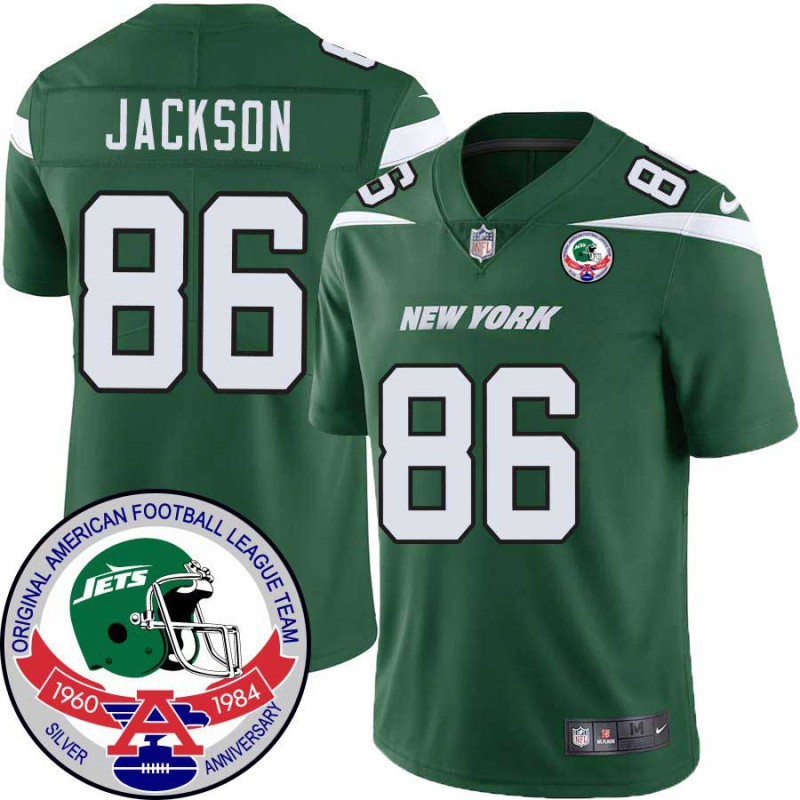 Jets #86 Joey Jackson 1984 Throwback Green Jersey