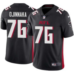 Falcons #76 Quinn Ojinnaka Football Jersey -Black