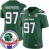 Jets #97 Nathan Shepherd 1984 Throwback Green Jersey