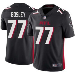 Falcons #77 Bruce Bosley Football Jersey -Black