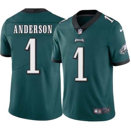 Gary Anderson #1 Eagles Cheap Green Jersey