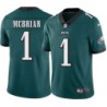 Mat McBriar #1 Eagles Cheap Green Jersey