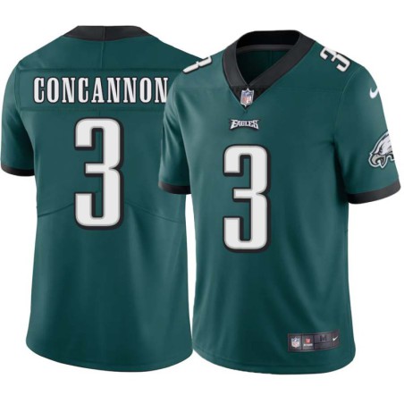 Jack Concannon #3 Eagles Cheap Green Jersey