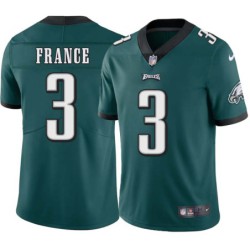 Todd France #3 Eagles Cheap Green Jersey