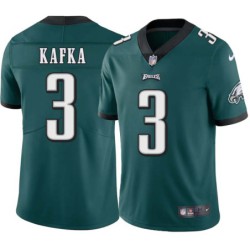 Mike Kafka #3 Eagles Cheap Green Jersey