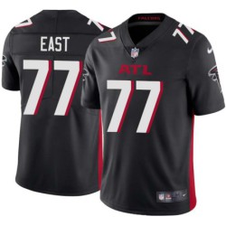 Falcons #77 Ron East Football Jersey -Black