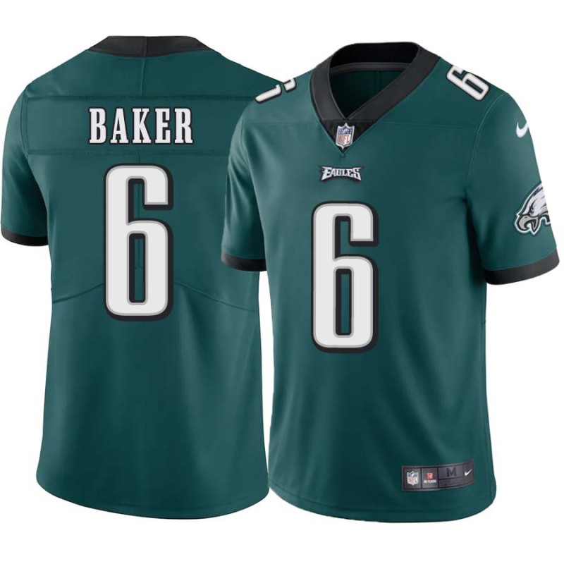 Jason Baker #6 Eagles Cheap Green Jersey