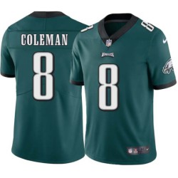 Al Coleman #8 Eagles Cheap Green Jersey