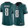 Chas Henry #8 Eagles Cheap Green Jersey