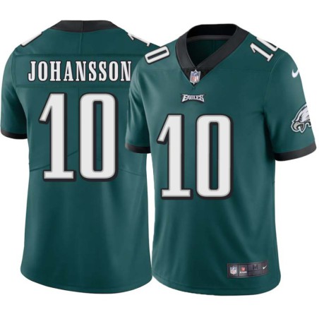 Ove Johansson #10 Eagles Cheap Green Jersey