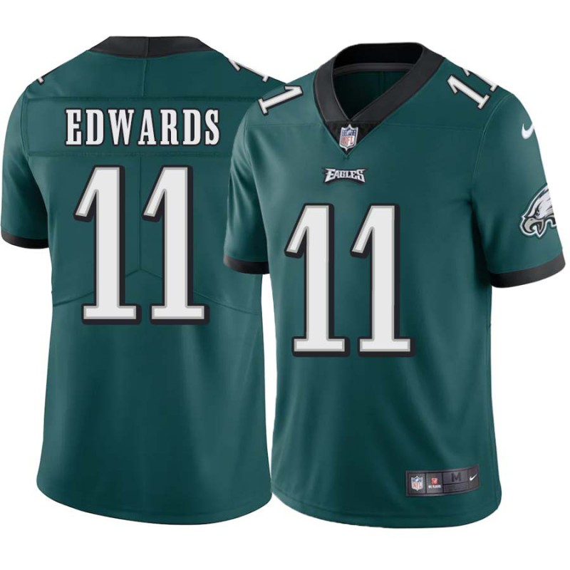 Trent Edwards #11 Eagles Cheap Green Jersey