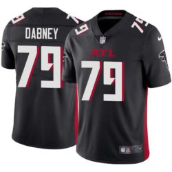 Falcons #79 Carlton Dabney Football Jersey -Black