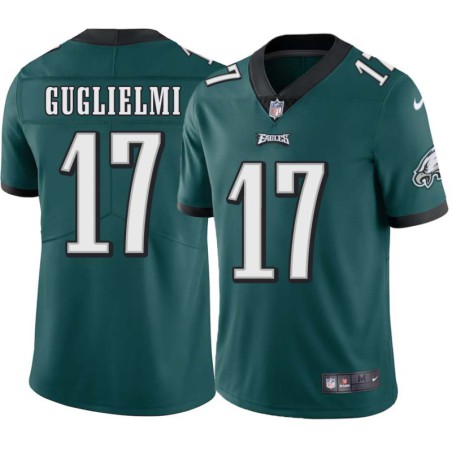 Ralph Guglielmi #17 Eagles Cheap Green Jersey