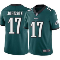 KeeSean Johnson #17 Eagles Cheap Green Jersey
