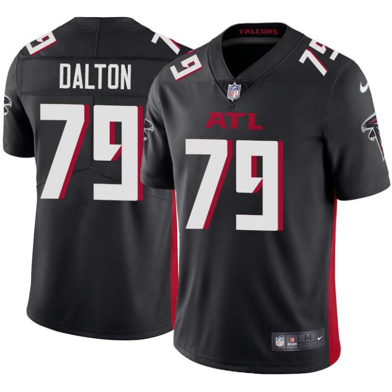 Falcons #79 Jalen Dalton Football Jersey -Black