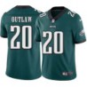 John Outlaw #20 Eagles Cheap Green Jersey