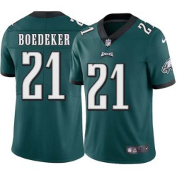 Bill Boedeker #21 Eagles Cheap Green Jersey