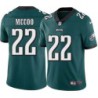 Eric McCoo #22 Eagles Cheap Green Jersey