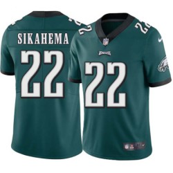 Vai Sikahema #22 Eagles Cheap Green Jersey
