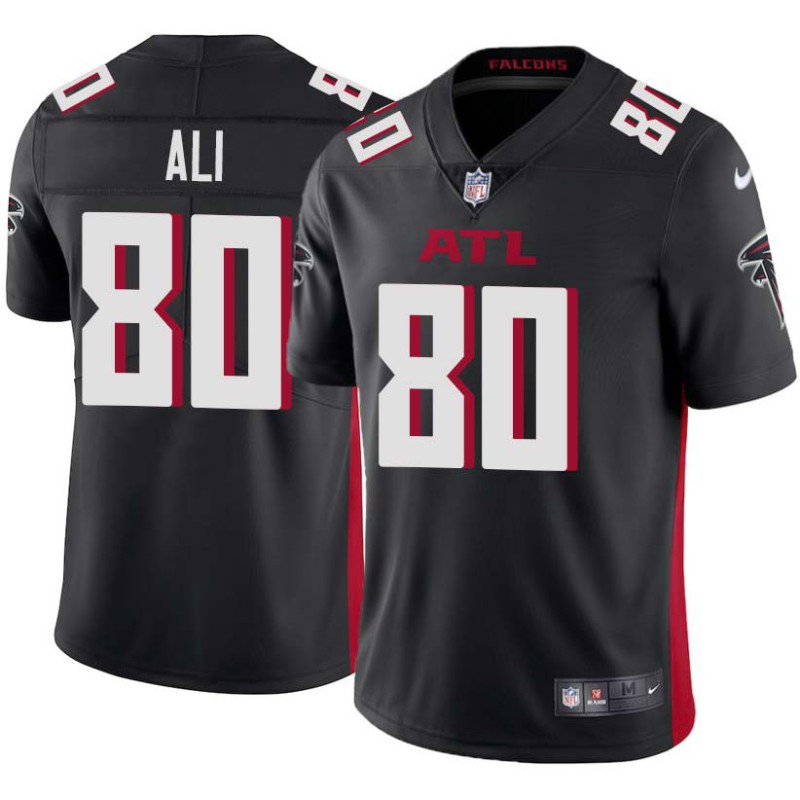 Falcons #80 Josh Ali Football Jersey -Black