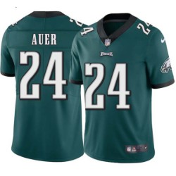 Howie Auer #24 Eagles Cheap Green Jersey