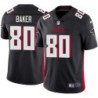 Falcons #80 Eugene Baker Football Jersey -Black