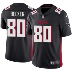 Falcons #80 Ryan Becker Football Jersey -Black