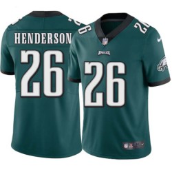 Jerome Henderson #26 Eagles Cheap Green Jersey