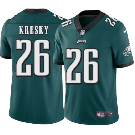 Joe Kresky #26 Eagles Cheap Green Jersey