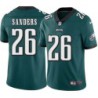 John Sanders #26 Eagles Cheap Green Jersey