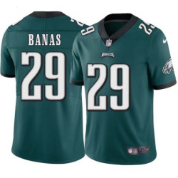 Steve Banas #29 Eagles Cheap Green Jersey