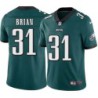 Bill Brian #31 Eagles Cheap Green Jersey