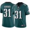 Jerry Ginney #31 Eagles Cheap Green Jersey