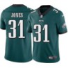 Tyrone Jones #31 Eagles Cheap Green Jersey