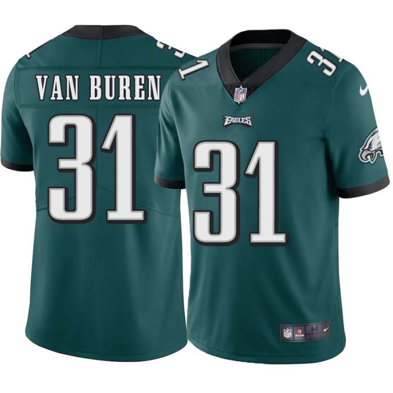 Ebert Van Buren #31 Eagles Cheap Green Jersey