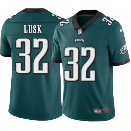 Herb Lusk II #32 Eagles Cheap Green Jersey