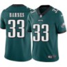 Billy Ray Barnes #33 Eagles Cheap Green Jersey